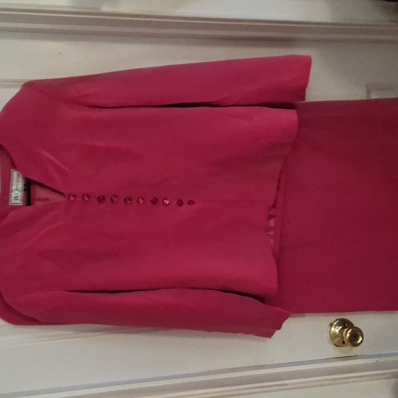 TRAVIS AYERS MAXI SKIRT  SET  SIZE 8 PINK PRE-OWNED GOOD - Picture 1 of 14